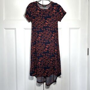 Carly style short sleeve swing dress
Geo-triangle pattern
